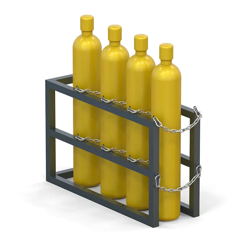 Gas Cylinder Barricade Rack (1x4) – Karan and Associates, Inc.