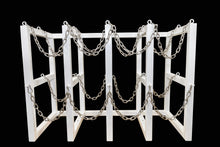 Load image into Gallery viewer, R4X2 gas cylinder rack in white - front view