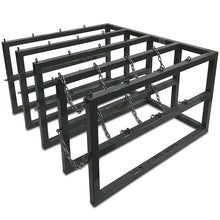 Load image into Gallery viewer, Empty R4X4 gas cylinder rack with one set o chains
