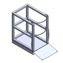 Load image into Gallery viewer, Gas Cylinder Pallet (2x2) - 24" Bulk w/ramp (16")
