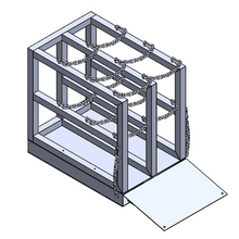 Load image into Gallery viewer, Gas Cylinder Pallet (2x3) w/ramp (16")