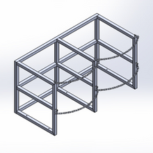 Load image into Gallery viewer, Liquid Gas Cylinder Rack (2 x 33" Tank)