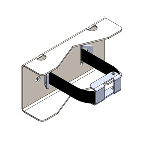 Gas Cylinder Bench Mount Bracket (1x) - Stainless Steel