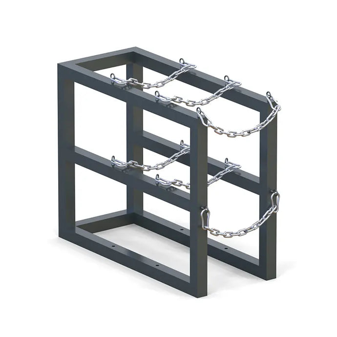 Gas Cylinder Barricade Rack (1x3) – Karan and Associates, Inc. Gas Cylinder Barricade Rack (1x3) – Karan and Associates, Inc.
