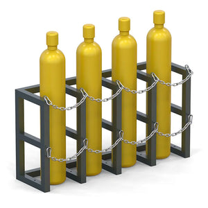 Gas Cylinder Barricade Rack (4x1)