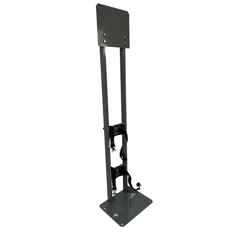 Process station 1x1 gas cylinder rack with mounting plate