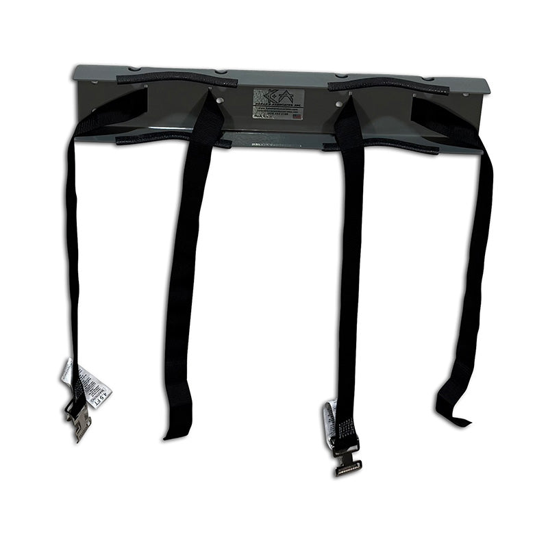 WB2 Gas Cylinder Wall Mount Bracket with open straps