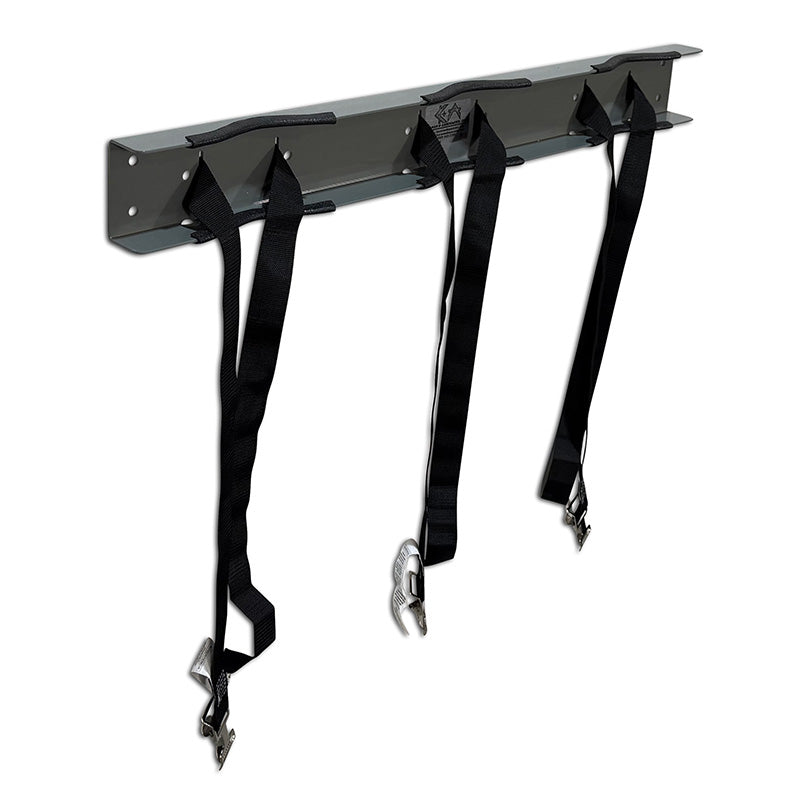 WB3 Gas Cylinder Wall Mount Bracket shown open straps