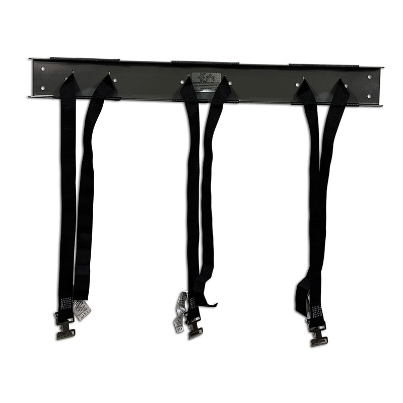 WB3 Gas Cylinder Wall Mount Bracket shown open straps