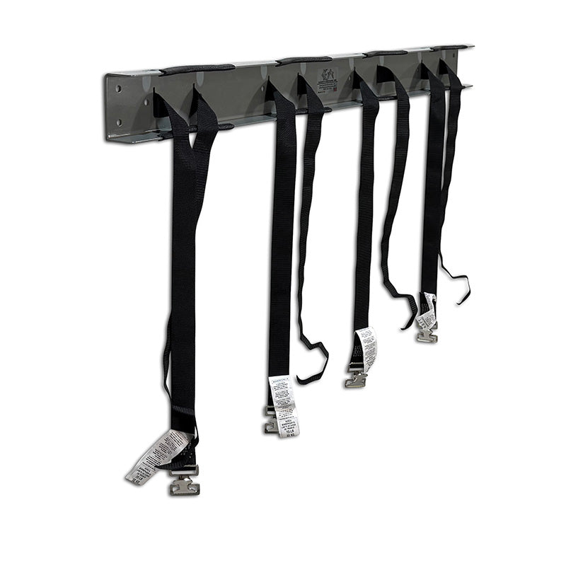 WB4 Gas Cylinder Wall Mount Bracket shown open straps