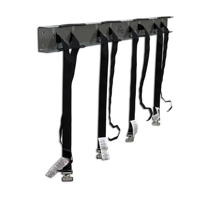 WB4 Gas Cylinder Wall Mount Bracket shown open straps