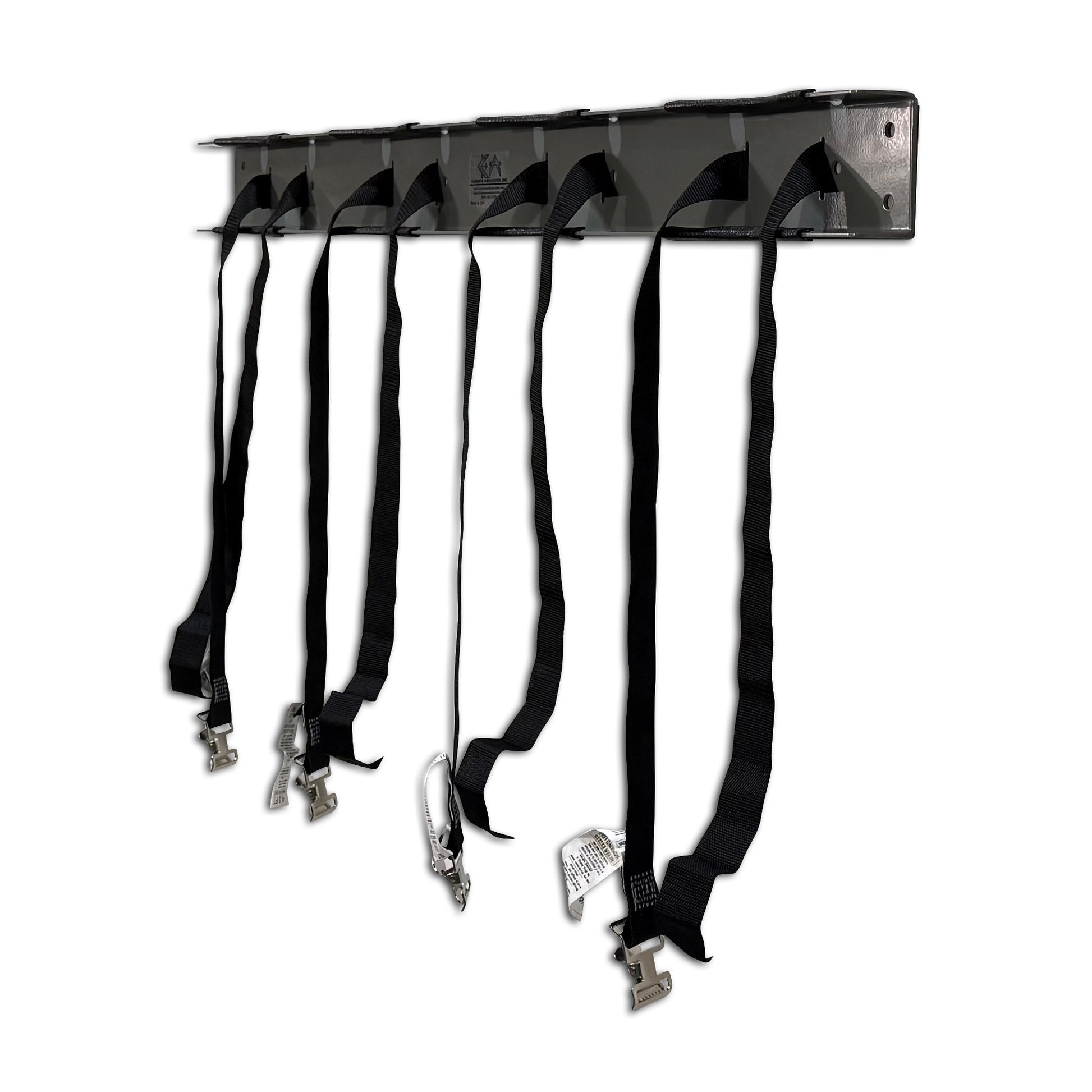 WB4 Gas Cylinder Wall Mount Bracket shown open straps