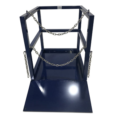 R2X2BRPAL bulk gas cylinder pallet with ramp - front view