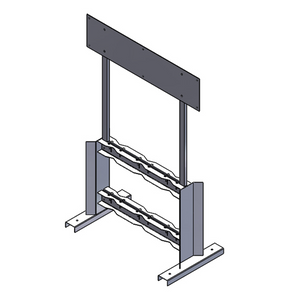 Process Station Gas Cylinder Rack with Plate (2x3)